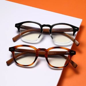 Brand  Handmade Natural Wooden Eyeglasses Frame Women Men Square Anti Blue Light Spectacles Myopia Prescription Glasses