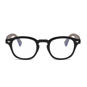 Brand  Handmade Natural Wooden Eyeglasses Frame Women Men Square Anti Blue Light Spectacles Myopia Prescription Glasses