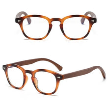 Load image into Gallery viewer, Brand  Handmade Natural Wooden Eyeglasses Frame Women Men Square Anti Blue Light Spectacles Myopia Prescription Glasses