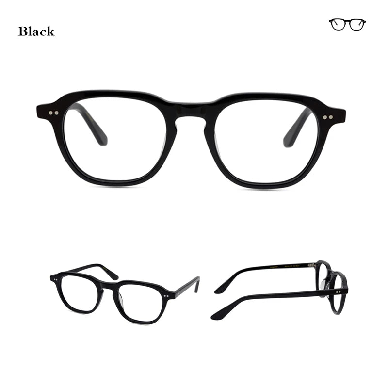Brand Design Acetate Glasses Frame Men Square Prescription Eyeglasses Women Male Nerd Myopia Optical Clear Spectacles Eyewear