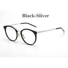 Load image into Gallery viewer, Brand Design Alloy Acetate Glasses Frame Men Women Vintage Round Prescription Eyeglasses Frame tb911 Myopia Optical Eyewear