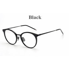 Load image into Gallery viewer, Brand Design Alloy Acetate Glasses Frame Men Women Vintage Round Prescription Eyeglasses Frame tb911 Myopia Optical Eyewear