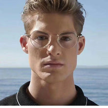 Load image into Gallery viewer, Brand Design Pure Titanium Glasses Frames Men Women Retro Round Prescription Eyeglasses Myopia Optical Eyewear Spectacle DLX108