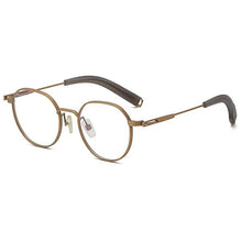 Load image into Gallery viewer, Brand Design Pure Titanium Glasses Frames Men Women Retro Round Prescription Eyeglasses Myopia Optical Eyewear Spectacle DLX108