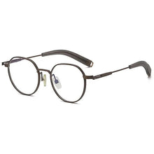 Load image into Gallery viewer, Brand Design Pure Titanium Glasses Frames Men Women Retro Round Prescription Eyeglasses Myopia Optical Eyewear Spectacle DLX108