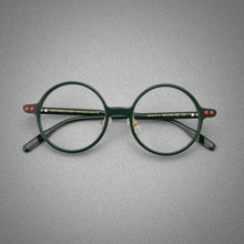 Load image into Gallery viewer, Brand Designer Acetate Glasses Frame Men Large Size Retro Round Handmade Eyeglasses Women Myopia Spectacles Eyewear