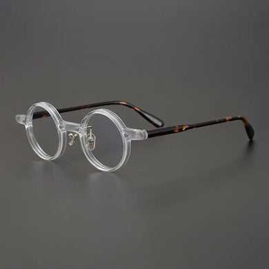 Brand Designer Acetate Glasses Frame Men Retro Round Handmade Vintage Eyeglasses Women Myopia Spectacles Eyewear