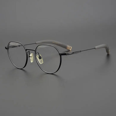 Brand Designer Titanium Glasses Frame Men Original Quality Eyeglasses Women Handmade Super Light Myopia Spectacles DLX108