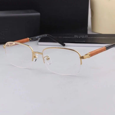 Brand Glasses Frame Men Half Rim Prescription Eyeglasses Frame Women Vintage Myopia Optical Eyewear with Clear Lenses MB447