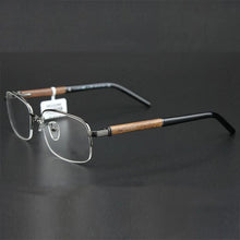 Load image into Gallery viewer, Brand Glasses Frame Men Half Rim Prescription Eyeglasses Frame Women Vintage Myopia Optical Eyewear with Clear Lenses MB447