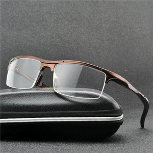 Brand Luxury Aluminum Magnesium Eyeglass Frames Men Women Spring Hinge Sport Optical Glasses Frame Clear Lens Eyewear Frame NX