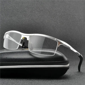 Brand Luxury Aluminum Magnesium Eyeglass Frames Men Women Spring Hinge Sport Optical Glasses Frame Clear Lens Eyewear Frame NX