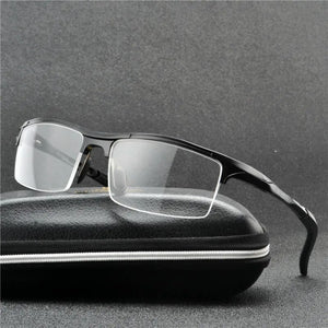 Brand Luxury Aluminum Magnesium Eyeglass Frames Men Women Spring Hinge Sport Optical Glasses Frame Clear Lens Eyewear Frame NX