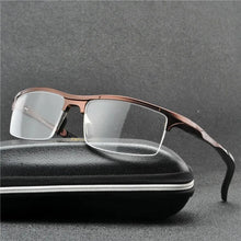 Load image into Gallery viewer, Brand Luxury Aluminum Magnesium Eyeglass Frames Men Women Spring Hinge Sport Optical Glasses Frame Clear Lens Eyewear Frame NX