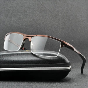 Brand Luxury Aluminum Magnesium Eyeglass Frames Men Women Spring Hinge Sport Optical Glasses Frame Clear Lens Eyewear Frame NX