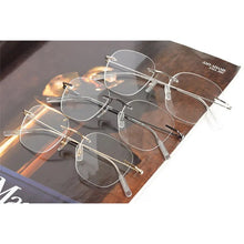 Load image into Gallery viewer, Brand MB Rim-less Optical Eyeglasses Frames Man Women Rimless Prescription Reading Myopia Hyperopia Glasses frames MB0101O