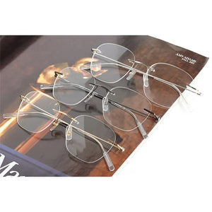 Brand MB Rim-less Optical Eyeglasses Frames Man Women Rimless Prescription Reading Myopia Hyperopia Glasses frames MB0101O