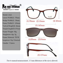 Load image into Gallery viewer, Brand Optical Eyeglasses Frame Men Spectacles Driving Polarized Sunglasses Clip on Prescription Glasses Men