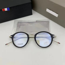 Load image into Gallery viewer, Brand Pure Titanium Glasses Frame Women Retro Round Prescription Eyeglasses Myopia Optical Eyewear Male spectacles tb908&amp;tbx011