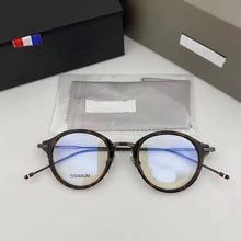 Load image into Gallery viewer, Brand Pure Titanium Glasses Frame Women Retro Round Prescription Eyeglasses Myopia Optical Eyewear Male spectacles tb908&amp;tbx011