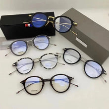 Load image into Gallery viewer, Brand Pure Titanium Glasses Frame Women Retro Round Prescription Eyeglasses Myopia Optical Eyewear Male spectacles tb908&amp;tbx011