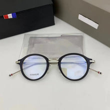 Load image into Gallery viewer, Brand Pure Titanium Glasses Frame Women Retro Round Prescription Eyeglasses Myopia Optical Eyewear Male spectacles tb908&amp;tbx011
