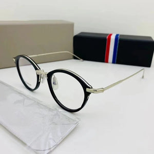 Brand Pure Titanium Glasses Frame Women Retro Round Prescription Eyeglasses Myopia Optical Eyewear Male spectacles tb908&tbx011