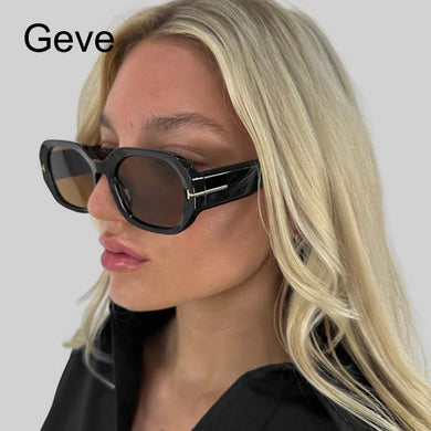 Brand Square Sunglasses For Women Trendy Luxury Big Frame Polygon Sun Glasses Female Vintage Retro Shades UV400
