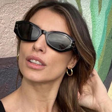 Load image into Gallery viewer, Brand Sunglasses Women Polygonal Small Steampunk Lrregular Ladies Cat Eye Vintage Sun Glasses UV400 Driving Shade
