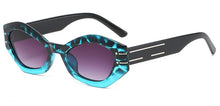 Load image into Gallery viewer, Brand Sunglasses Women Polygonal Small Steampunk Lrregular Ladies Cat Eye Vintage Sun Glasses UV400 Driving Shade