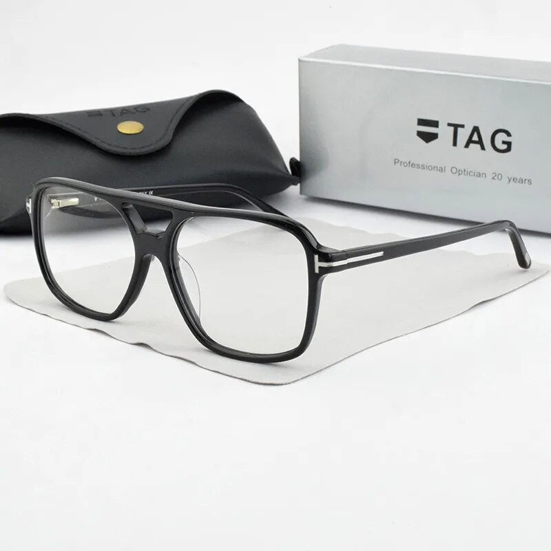Brand optical Glasses Frame Men FT5585B square  Acetate Retro Classic large Eyeglasses Optical Myopia spectacle frames Women