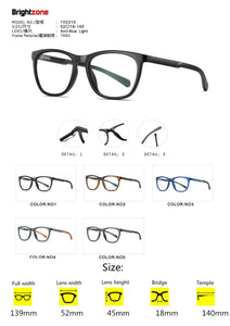 Brightzone Anti Blue Light Computer Glasses Anti Eye Eyestrain Clear Lens TR90 Metal Frame for Men Women light Blocking Eyewear