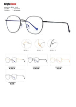 Carica l&#39;immagine nel visualizzatore di Gallery, Brightzone Anti Blue Light Computer Glasses Anti Eye Eyestrain Clear Lens TR90 Metal Frame for Men Women light Blocking Eyewear
