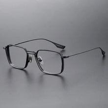 Load image into Gallery viewer, Brightzone  2 Size Retro Square Pure Titanium Men Optical Eye Glasses Frames Male Women Prescription Optical Eyeglasses