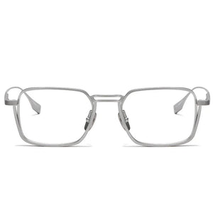 Brightzone  2 Size Retro Square Pure Titanium Men Optical Eye Glasses Frames Male Women Prescription Optical Eyeglasses