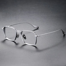 Load image into Gallery viewer, Brightzone  2 Size Retro Square Pure Titanium Men Optical Eye Glasses Frames Male Women Prescription Optical Eyeglasses