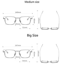 Load image into Gallery viewer, Brightzone  2 Size Retro Square Pure Titanium Men Optical Eye Glasses Frames Male Women Prescription Optical Eyeglasses