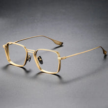 Load image into Gallery viewer, Brightzone  2 Size Retro Square Pure Titanium Men Optical Eye Glasses Frames Male Women Prescription Optical Eyeglasses