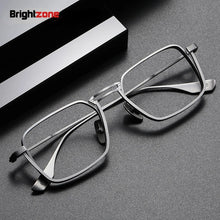 Load image into Gallery viewer, Brightzone  2 Size Retro Square Pure Titanium Men Optical Eye Glasses Frames Male Women Prescription Optical Eyeglasses