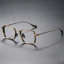 Load image into Gallery viewer, Brightzone  2 Size Retro Square Pure Titanium Men Optical Eye Glasses Frames Male Women Prescription Optical Eyeglasses