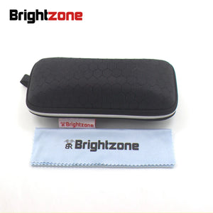 Brightzone Half Rim Optical Eyeglasses Spectacle Eyeglass Frame Magnetic Clip On Alloy Glasses RxPrescription Spectacles Eyewear