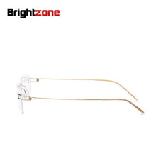 Load image into Gallery viewer, Brightzone Square Rimless Hingeless Eye Glasses Frames Men Myopia Titanium Alloy Glasses Frame Eyeglasses Oculos Gafas Hombre