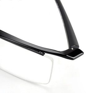 Browline Half Rim Titanium Metal Glasses Frame for Men Eyeglasses Fashion Cool Optical Eyewear Man Spectacles Prescription Frame