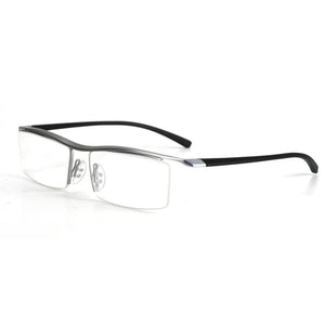 Browline Half Rim Titanium Metal Glasses Frame for Men Eyeglasses Fashion Cool Optical Eyewear Man Spectacles Prescription Frame