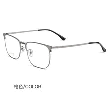 Load image into Gallery viewer, Business Square Glasses Frame Ultra Light Pure Titanium Eyeglasses Frame Men&#39;s Large Frame Myopia Mirror Progressive