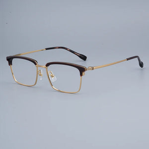 Business Square Titanium Glasses Frames of   Men Outdoor Optical Eyeglasses Women Accessories Prescription Eyewear