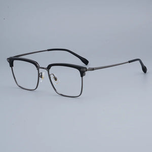 Business Square Titanium Glasses Frames of   Men Outdoor Optical Eyeglasses Women Accessories Prescription Eyewear