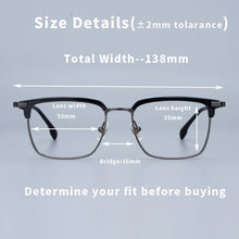 Load image into Gallery viewer, Business Square Titanium Glasses Frames of   Men Outdoor Optical Eyeglasses Women Accessories Prescription Eyewear