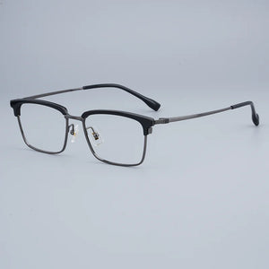 Business Square Titanium Glasses Frames of   Men Outdoor Optical Eyeglasses Women Accessories Prescription Eyewear