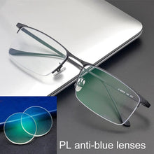 Load image into Gallery viewer, Business half frame spectacle frame Optical Glasses Pure Titanium Frame Prescription Eyeglasses Rx Men Glasses Eyewear 8803